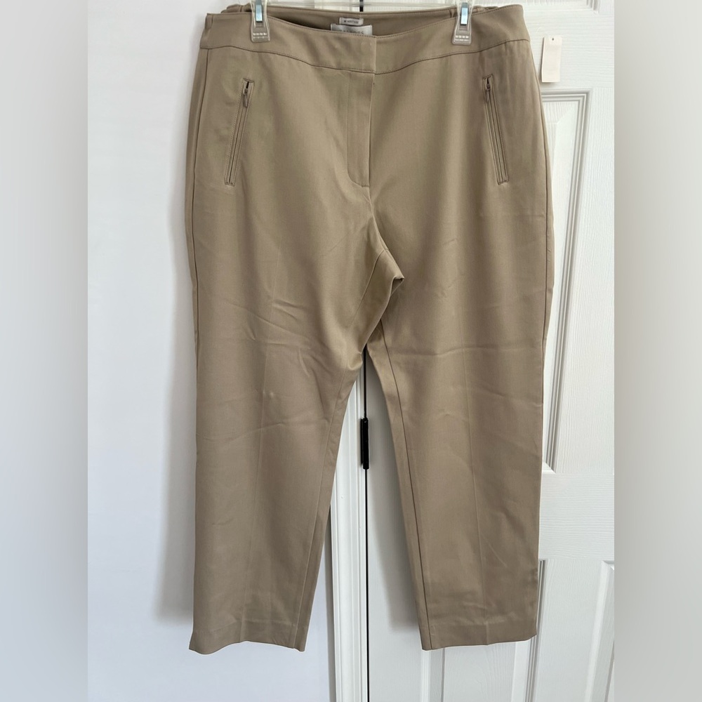 Women's Talbots Outlet Heritage Tan Ankle Pants 16W